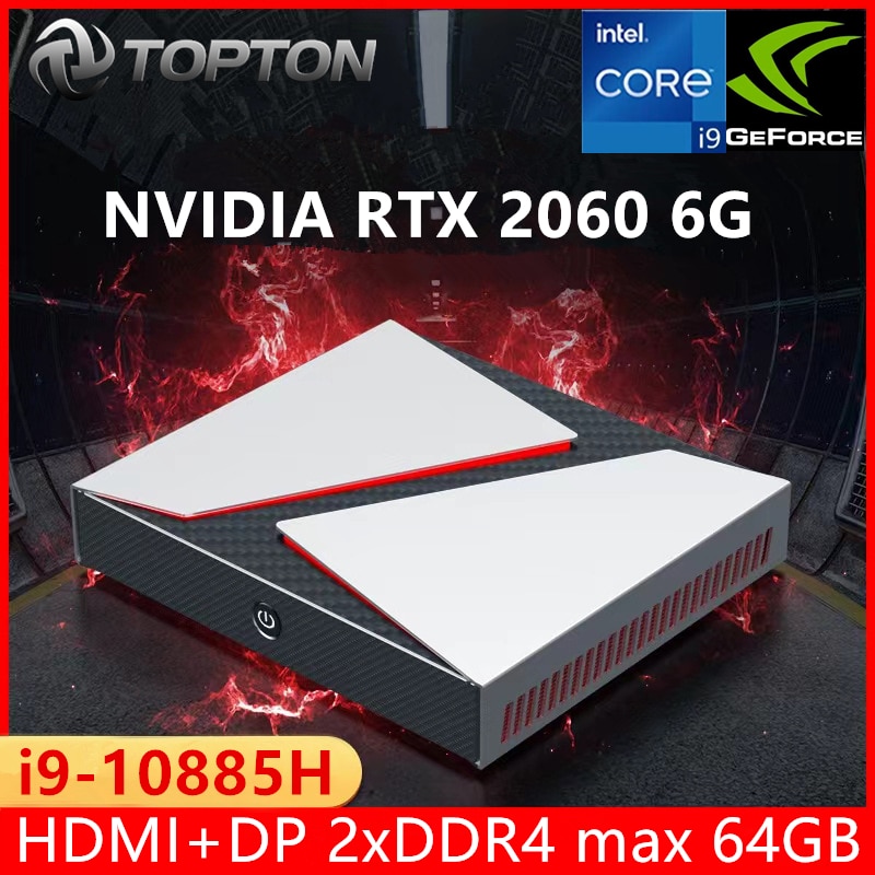 TOPTON Gaming Mini PC Nvidia RTX 2060 6G Intel i9 10885H i7 10870H DDR4 NVMe SSD eTrader - Shop with discounts & offers