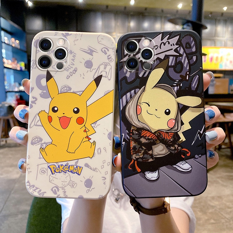Pokemon Pikachu Soft Case for iPhone 14 Pro Max 13 12 Mini 11 ProMax XR XS eTrader - Shop with discounts & offers