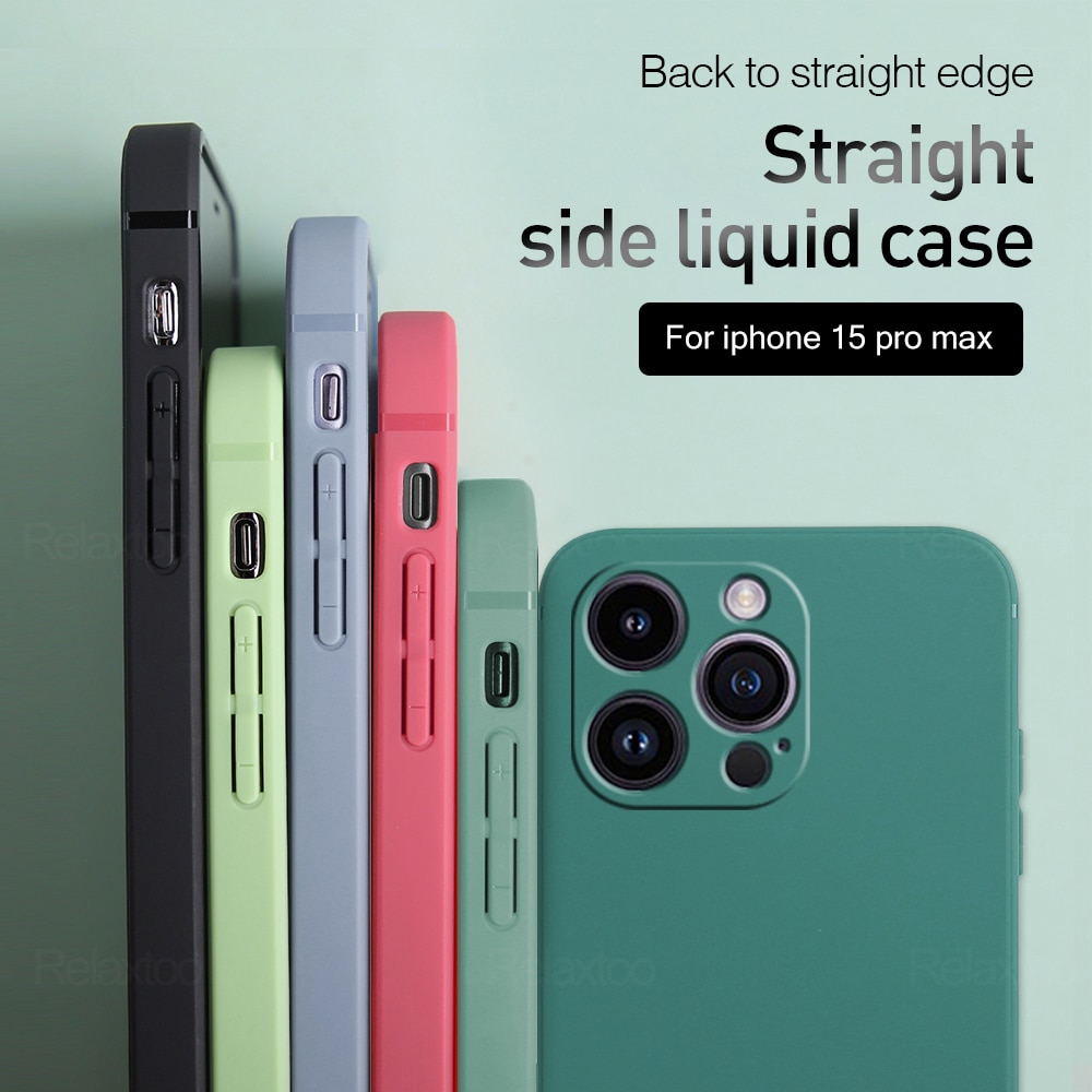 S2cc50ebca930412a87452fa3bf3d05aeX iPhone 15 Pro Max Liquid Silicone Case Soft Bumper