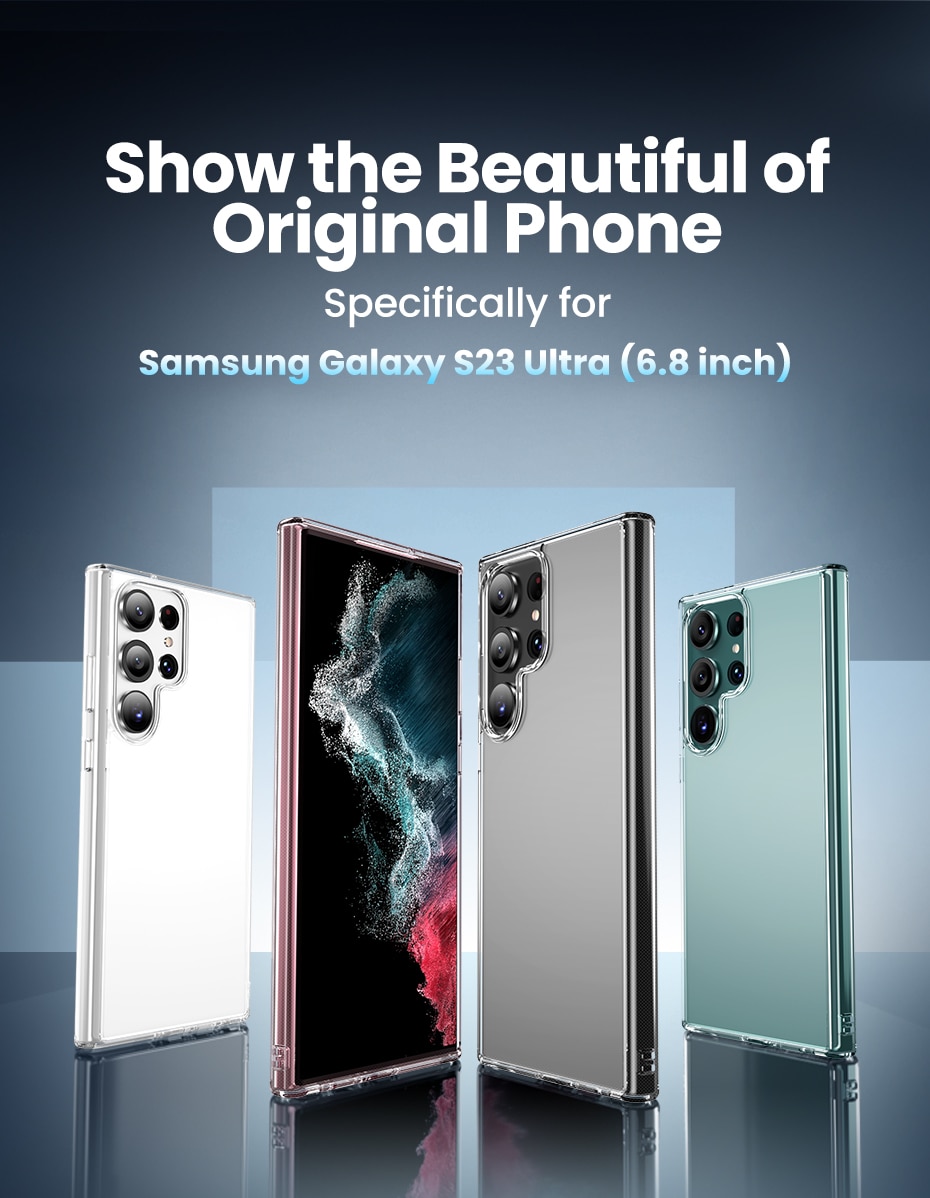 S4750136ff19c4da5be62b233e6da31709 UGREEN Crystal Transparent Clear Case For Samsung Galaxy S23 Ultra