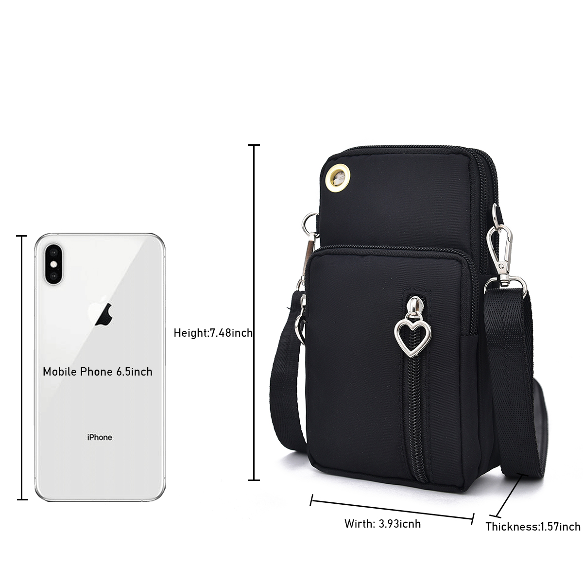 S57f278e1785f47d08b84e8d47a4693581 Universal Mobile Phone Bag For Samsung/iPhone/Huawei/HTC/LG Arm Shoulder Phone Pouch