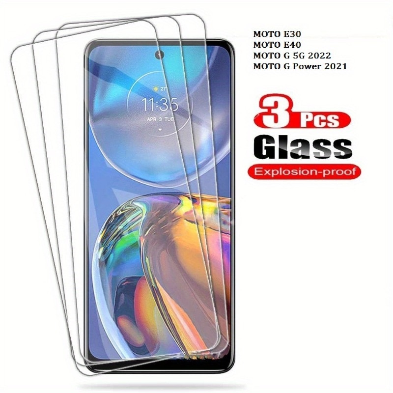 Sad2f1574f3dc40929c7ae4a4f8a5f85c3 3Pcs Tempered Glass Screen Protector For MOTO G73 G53 G23 G13 G22 G32 G42 G52 G62 G72 G82 Protection Film - Moto G72