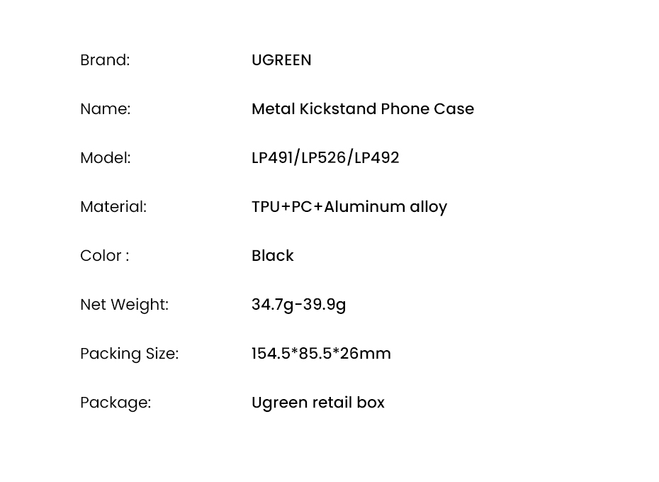 Se34ec9a07e484207be6b2fbf56d4653ci UGREEN Metal Kickstand Case for iPhone 13 Pro Max