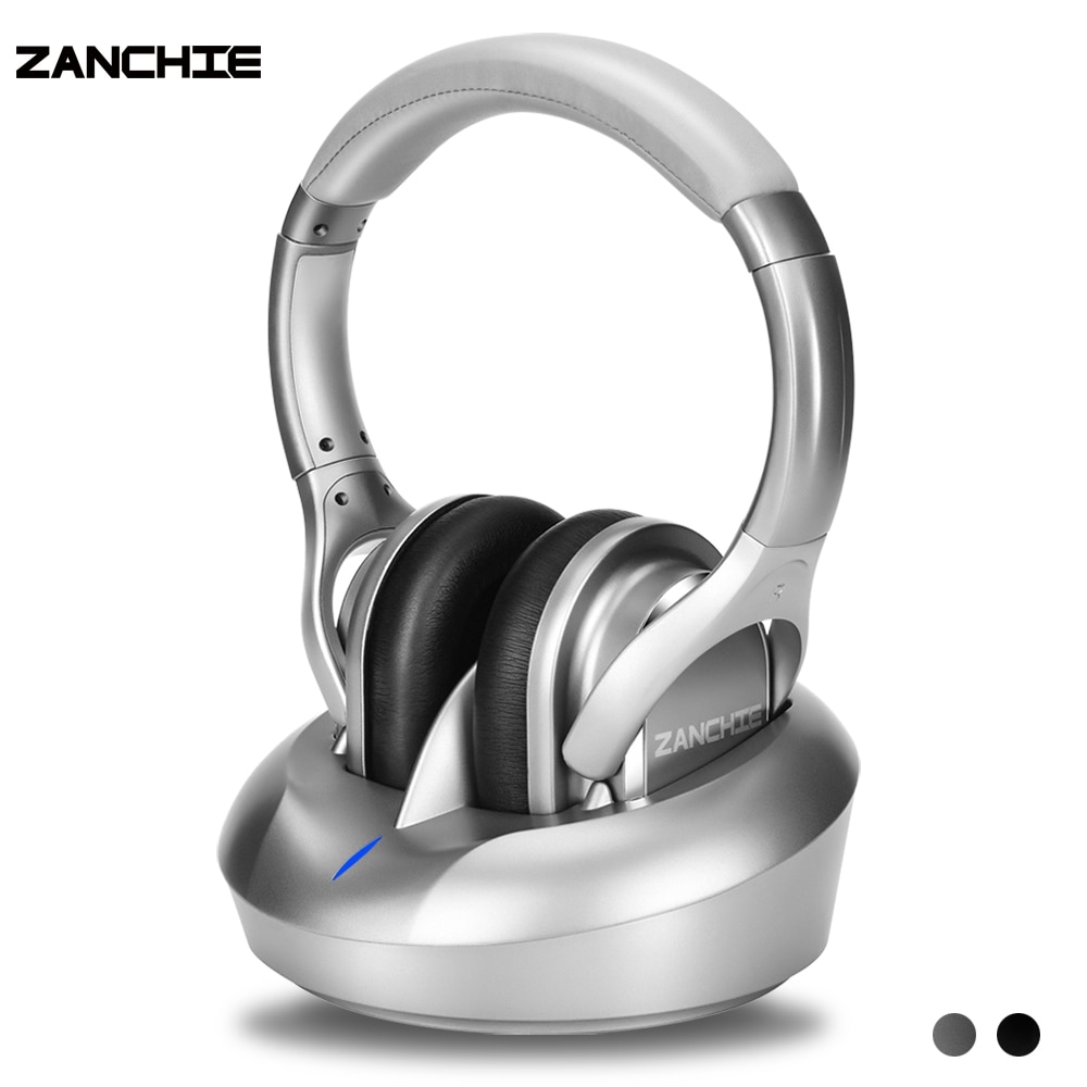 Zanchie Wireless Headphones for TV Watching with RF Transmitter 330ft Range Digital OPTICAL RCA AUX 10Hrs eTrader - Shop with discounts & offers