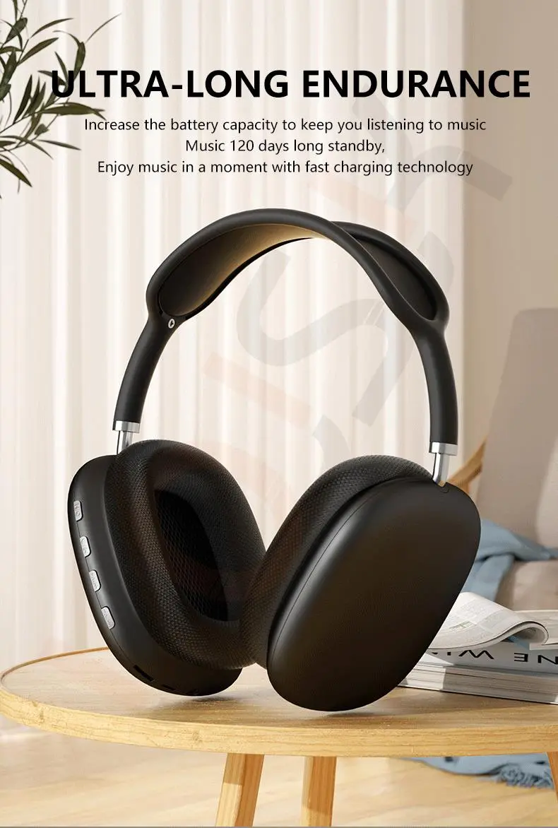 S56fb67dfc278422eb076dfbc930469b5o Air Max P9 Pro Wireless Bluetooth Headphones Noise Cancelling Mic