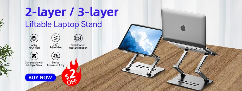 S59185290362d4b7db5fd6d3434bb3c920 2 In 1 Macbook Expand Stand & Holder For iPhone Xiaomi
