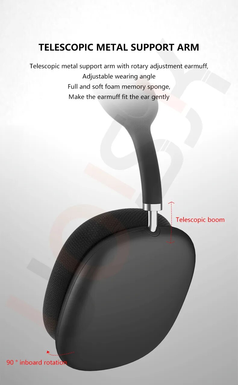 Scbf16bb147e24e3083a76994ef04bbbaN Air Max P9 Pro Wireless Bluetooth Headphones Noise Cancelling Mic