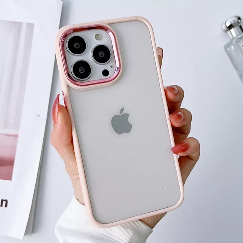 Sd284304c989242e8b5700e42180601a5p Luxury Silicone Clear Acrylic Shockproof Case For Apple iPhone