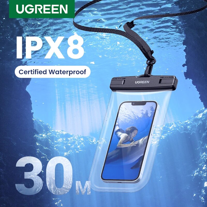 UGREEN 7 2 inch IPX8 Waterproof Phone Case Bag For iPhone 14 13 12 Pro eTrader - Shop with discounts & offers
