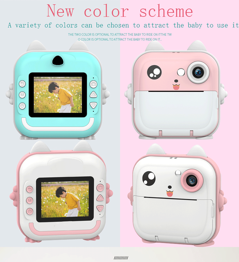 S13d938f5642c4f36a1c923686fe7adc3M Digital Children Camera For Photography Instant Print Photo Kids