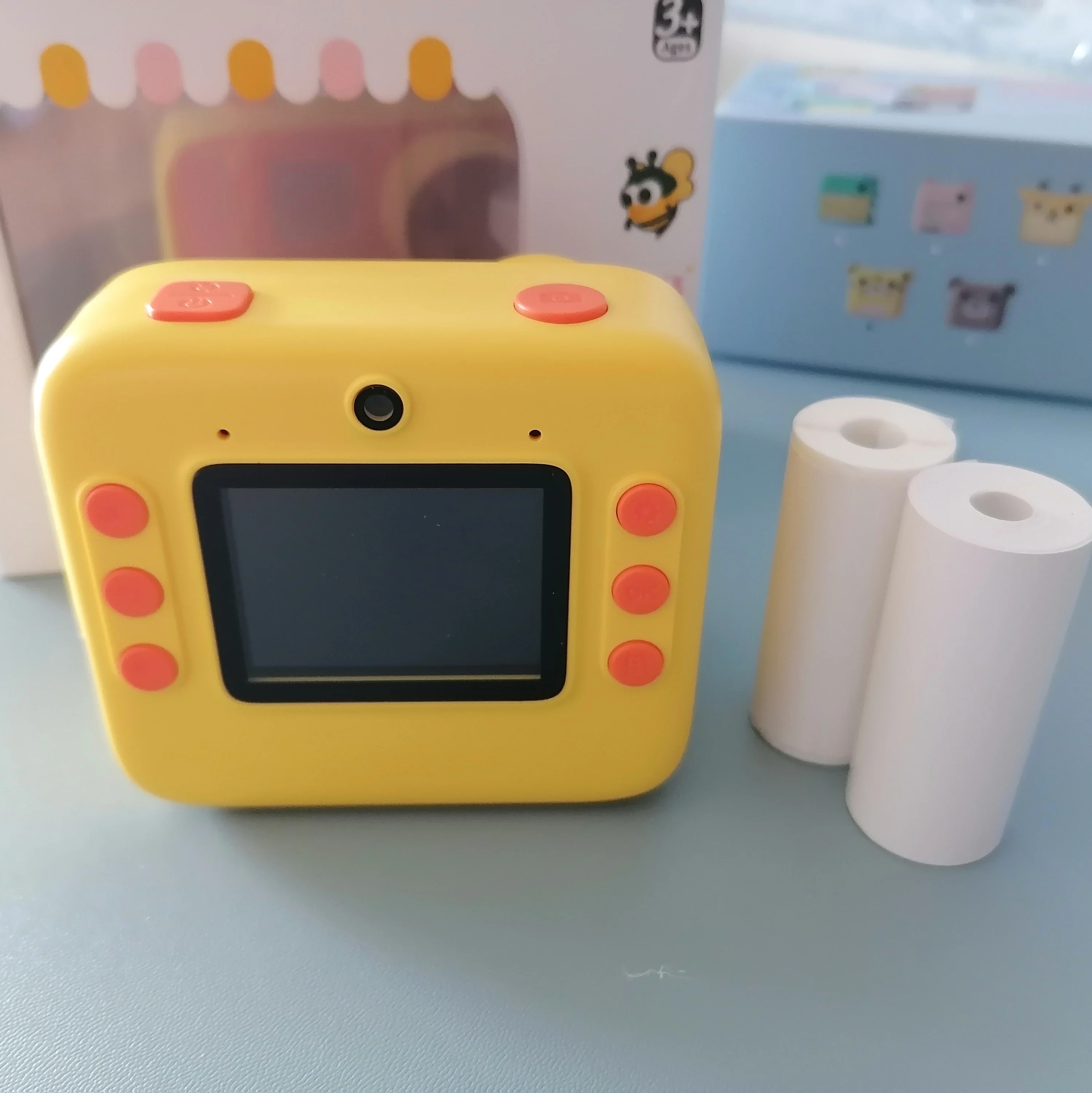S1a37863760dc4e1ca387a9ee7f95018at Instant Print Kids Camera 2.0" 1080P Video Photo with Thermal Print Paper