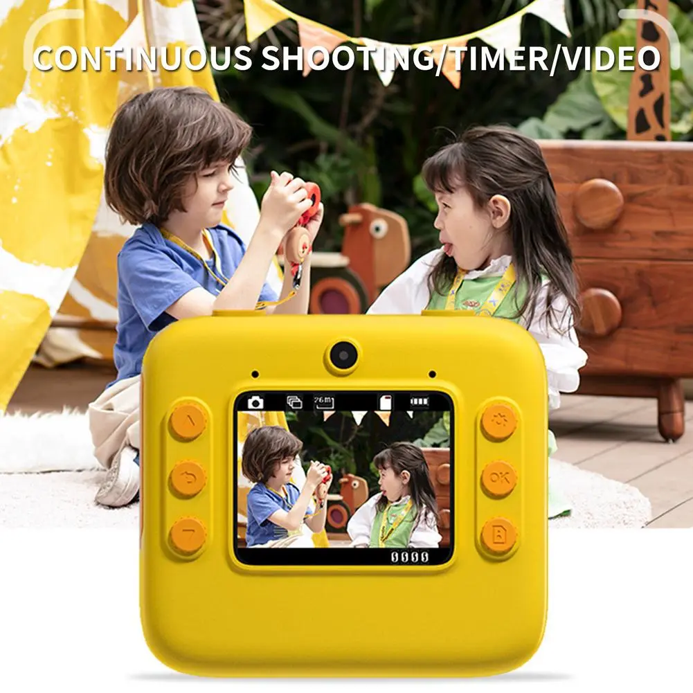 S2814cd42dfed4e8a82fa4c9378ff32ffP Instant Print Kids Camera 2.0" 1080P Video Photo with Thermal Print Paper