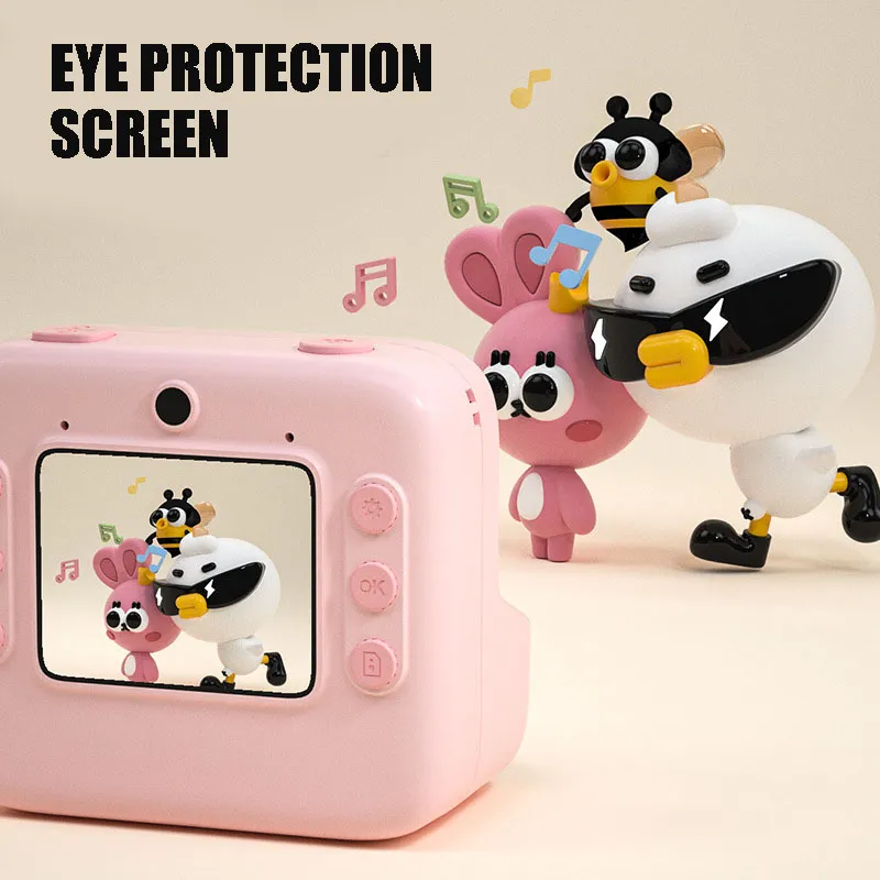 S40839a93ef8441fa96527a92095cea82b Instant Print Kids Camera 2.0" 1080P Video Photo with Thermal Print Paper