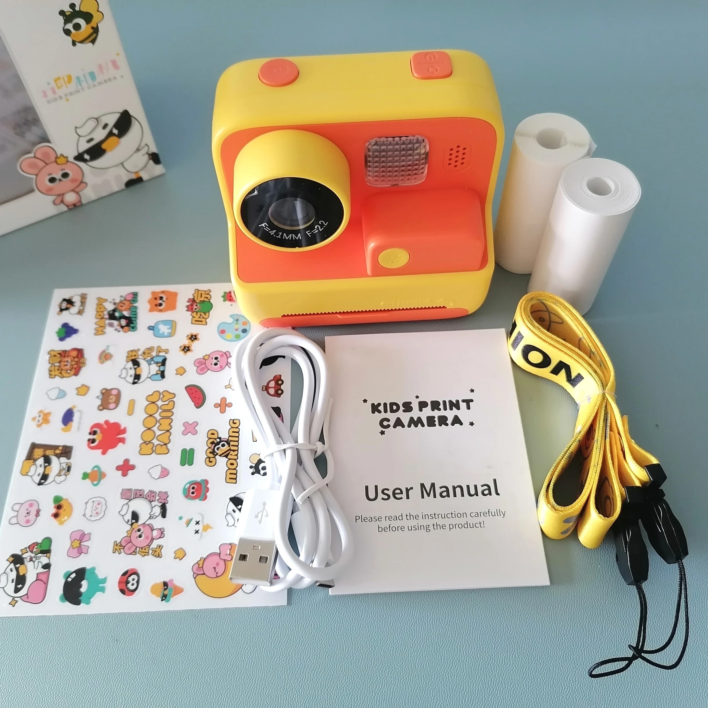 S9e05e97a3a3d470d852e3a8c3621139c7 Instant Print Kids Camera 2.0" 1080P Video Photo with Thermal Print Paper