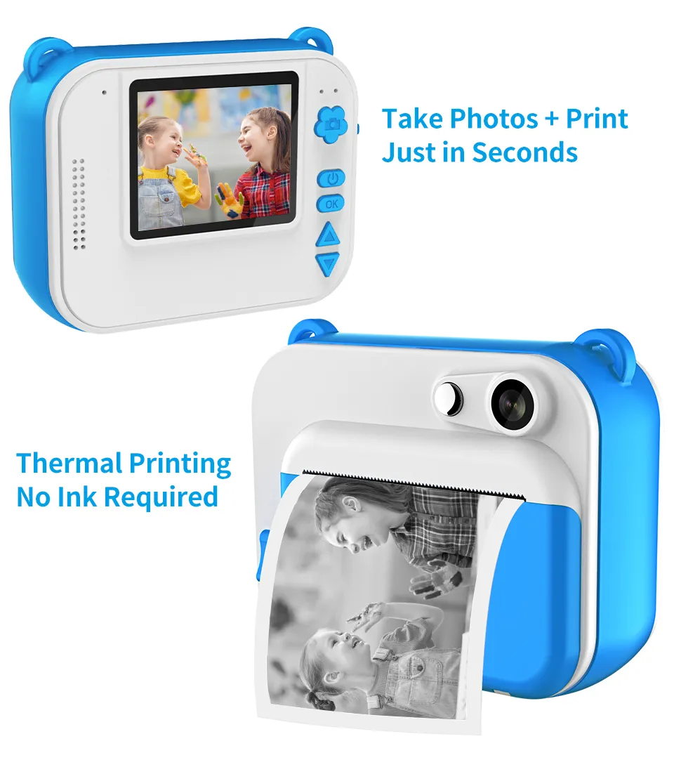 Sb3d6197225ba461aa2bfd1142ee0cb8bz Children's Instant Print Camera With Thermal Printer Kids