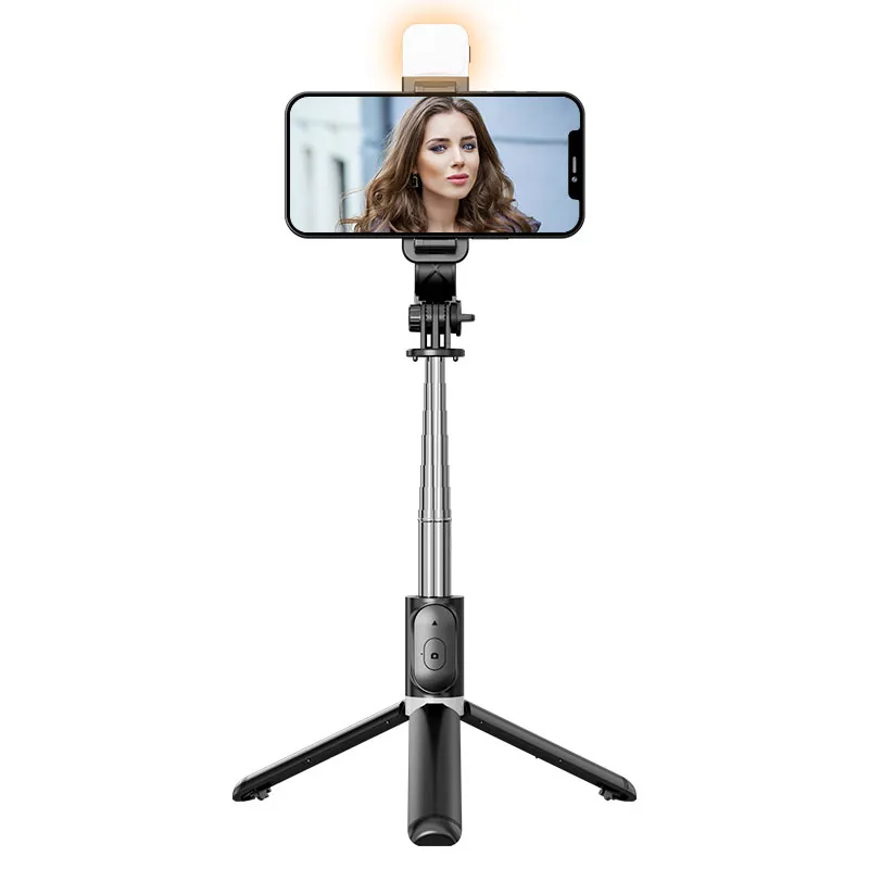 Sd942fbb4e2884fe89e23ff063df87113C Portable 41 Inch Selfie Stick Tripod with Wireless Remote Extendable 360 Rotation